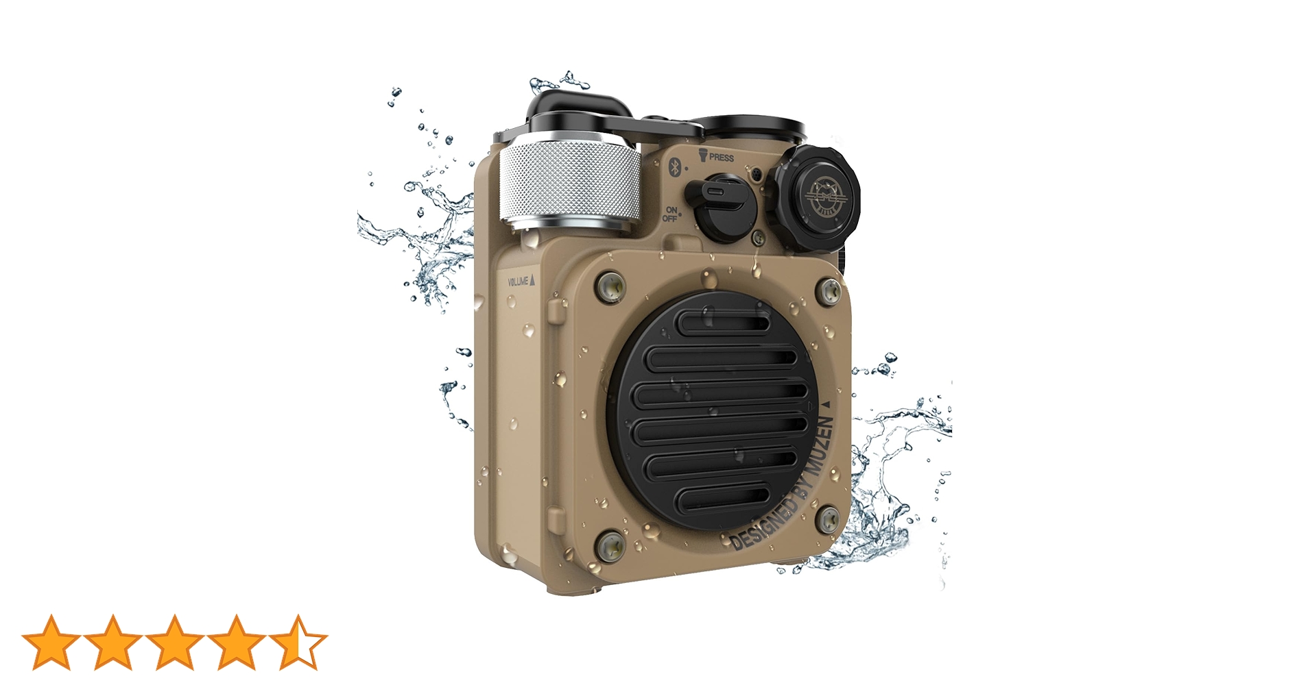 【新品未使用】ミューゼンワイルドミニ　砂漠イエロー Amazon.co.jp: MUZEN Wild mini ポータブル スピーカー